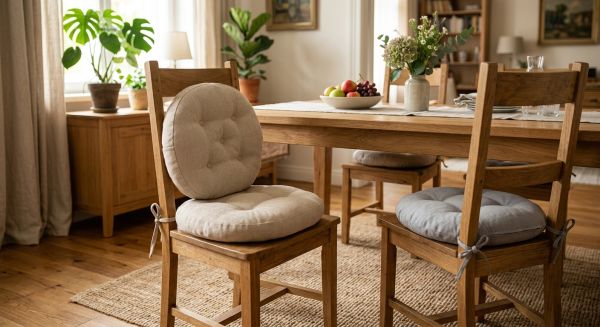 Découvrez les galettes de chaise rondes pour un confort élégant